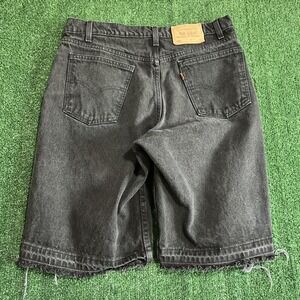 Vintage Levi's 550 Orange Tab Jean‎ Shorts Mens 34x11" Black USA Made Baggy 90s